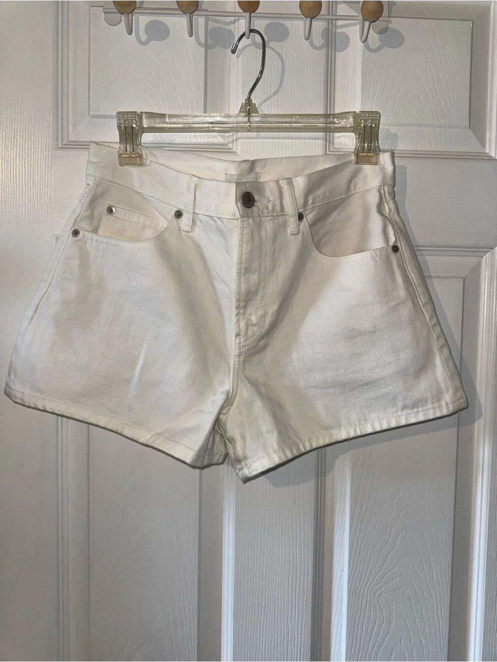 Uniqlo White Denim Jean Shorts